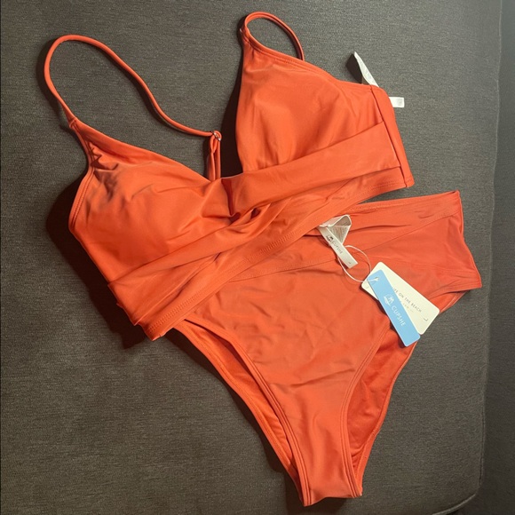Cupshe Other - NWT - Cupshe Marsala Twist High-Waisted Bikini